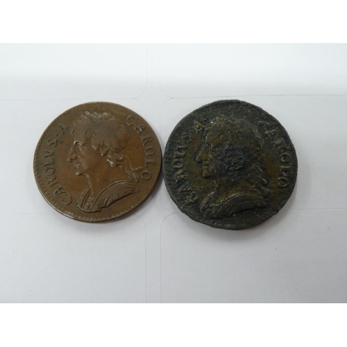 123 - Charles II farthing 1675&1684 tin issue, BMC537A, S3394