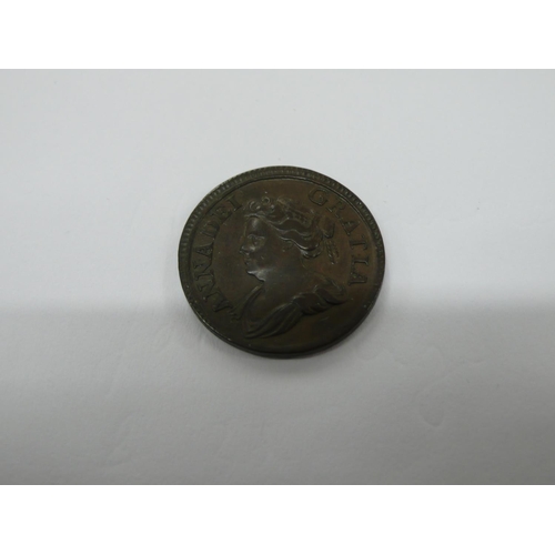 125 - Queen Anne 1714 Farthing, small flam, S3625, NVF