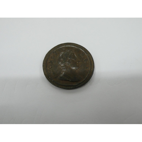 126 - George I 1719 Farthing Dump Issue S3661, GVF