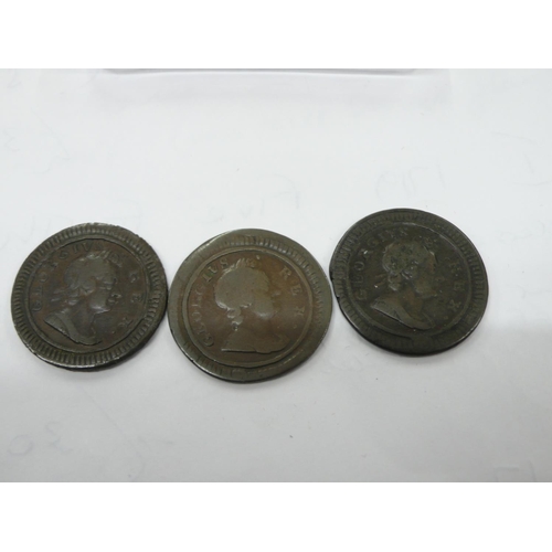 130 - George I 1721, 1722, 1723(2) & 1724 farthings, S3662, 1) UNC slabbed, 2) F, 3)F, 4) F, 5) NVF