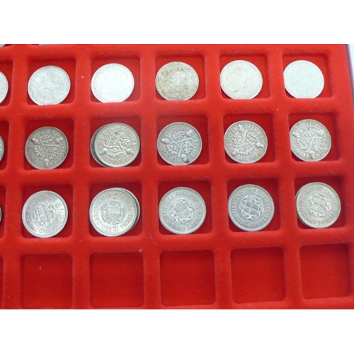 206 - A collection of silver 3d's, 1837, 1843, 1845, 1857 to 1862, 1866, 1868 to 1922, 1925- 1929, 1930 to... 