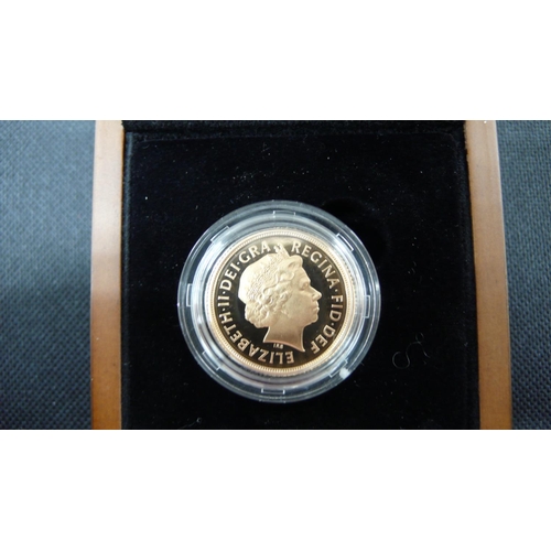 25 - 2011 Gold proof sovereign, cased & boxed with certificate, No.1691