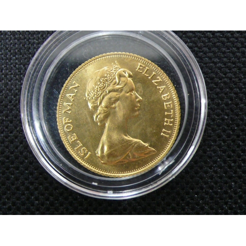 57 - 1973 Elizabeth II Isle of Man Half sovereign, UNC