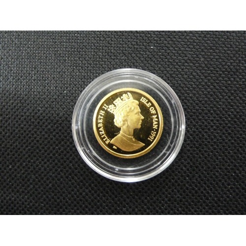 83 - 1991 Elizabeth II Isle of Man 1/10oz crown, Norwegian, UNC