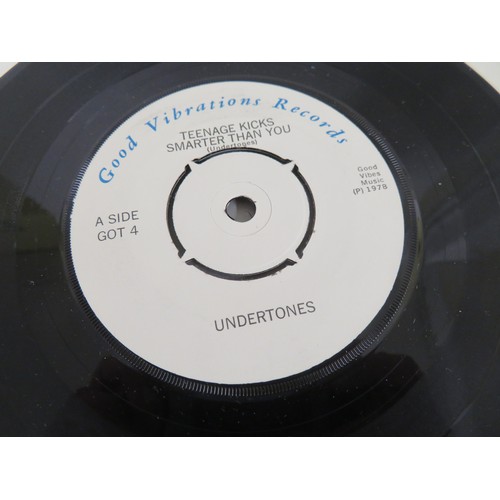 1 - The Undertones vinyl singles - Teenage Kicks (GOT 4) white sleeve first pressing together with You'v... 