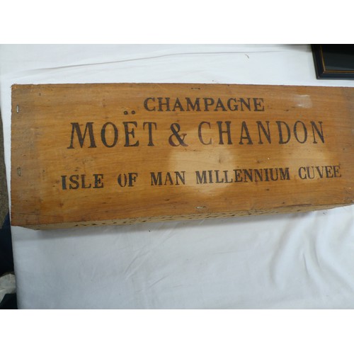 362 - Cased magnum Moet & Chandon Isle of Man Millennium cuvee No. 328