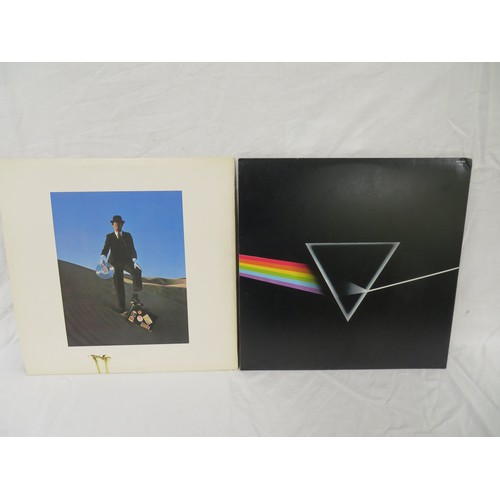 15 - Pink Floyd - The Dark side of the Moon (SHVL 804) blue outlined pyramid label (ONE STICKER MISSING) ... 