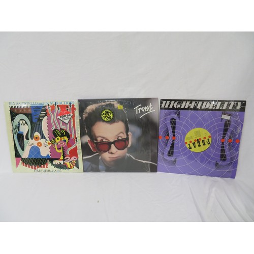 23 - Extensive Elvis Costello vinyl - This Years Model (RAD 3), My Aim is True (SEEZ 3), Armed Forces (JC... 