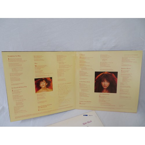 43 - Kate Bush vinyl LPs - Hounds of Love (EJ 24 0384 4) and Lionheart (EMA 787)