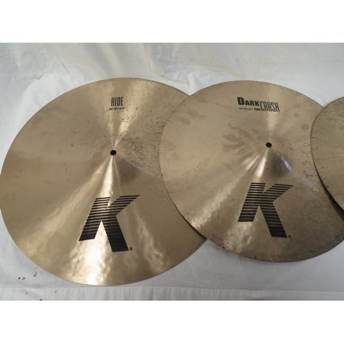 62 - A set of Zildjian cymbals including 18