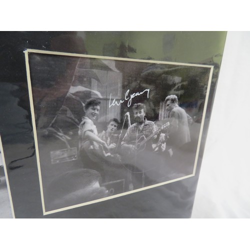 112 - Large well mounted collage of photographs relating to John Lennon and the Quarrymen from The Roseber... 