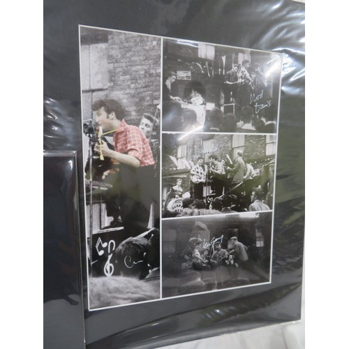 113 - Two well mounted photograph and collage of John Lennon with his Quarrymen taken at the Roseberry Str... 