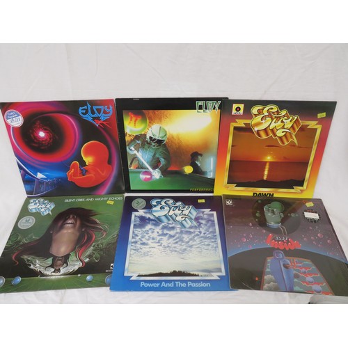 127 - An Extensive collection of Eloy vinyl LPs - Planets (HMI LP 1), Metromania (HMI LP21), Time to Turn ... 