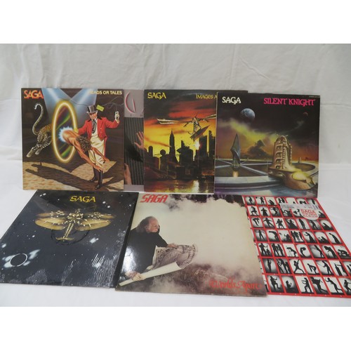 138 - Good collection of SAGA vinyl LPs - Behaviour (26579), Images at Twilight (2391437), Silent Knight (... 