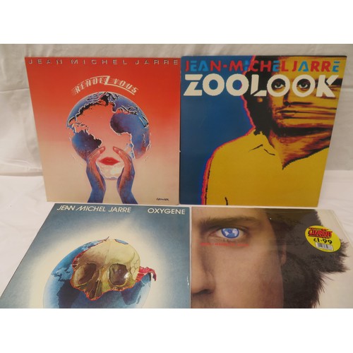 141 - Four Jean Michel Jarre LPs - Rendezvous (POLH 27), Zoolook (POLH15), Magnetic field (POLD 5159) & Ox... 