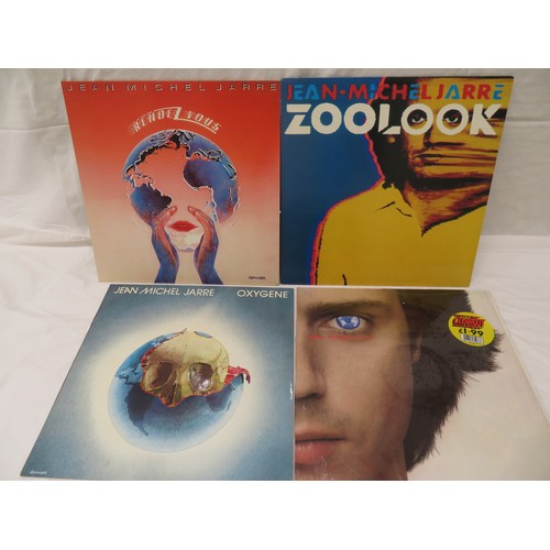 141 - Four Jean Michel Jarre LPs - Rendezvous (POLH 27), Zoolook (POLH15), Magnetic field (POLD 5159) & Ox... 