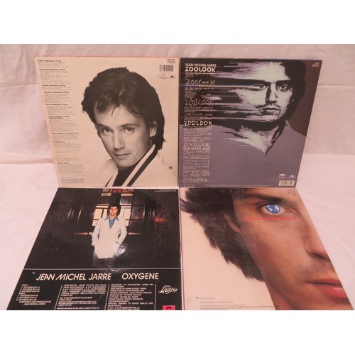 141 - Four Jean Michel Jarre LPs - Rendezvous (POLH 27), Zoolook (POLH15), Magnetic field (POLD 5159) & Ox... 