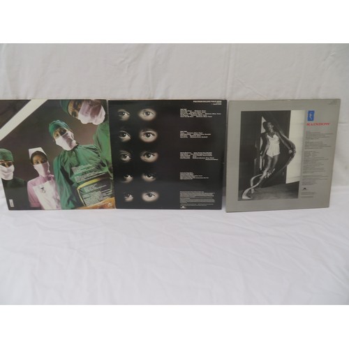 175 - Rainbow vinyl LPs - Straight Between the Eyes (POLD 5056), Difficult to Cure (POLD5036), and Bent ou... 