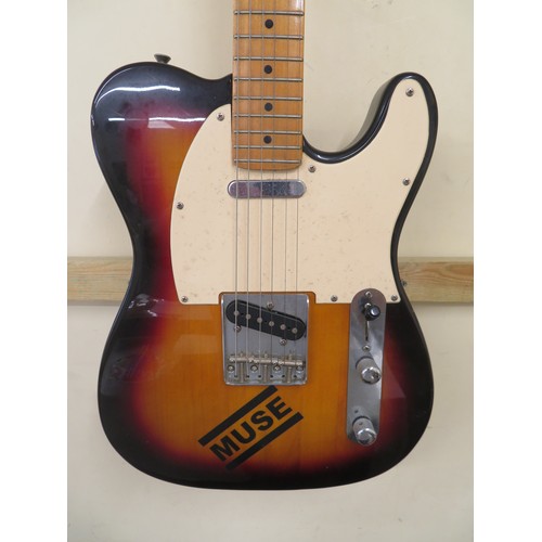 178 - Telecaster copy electric guitar with chrome hardware