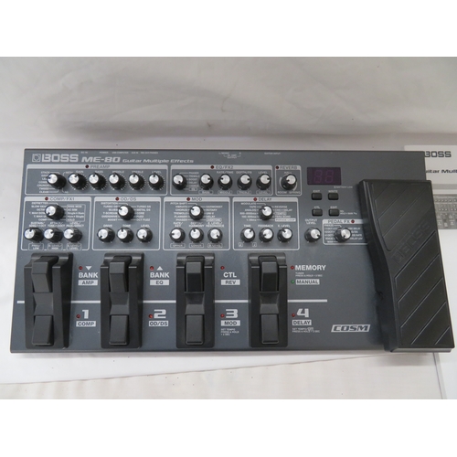 196 - BOSS ME-80 multi effects unit with manual