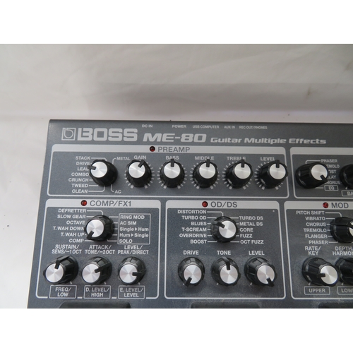 196 - BOSS ME-80 multi effects unit with manual