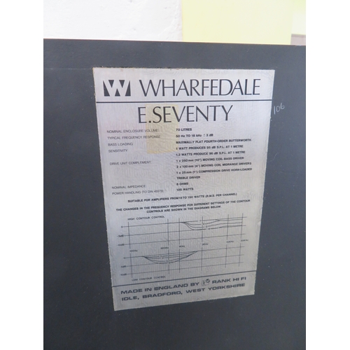 202 - Pair of Wharfedale E Seventy speakers