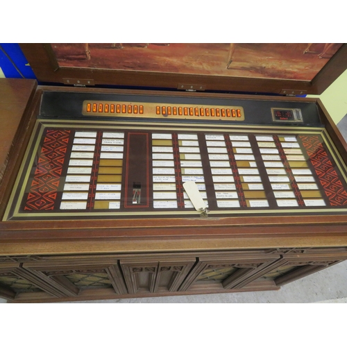 206 - Circa 1970s Wurlitzer Cabaret Jukebox - Made in West Germany -  material front speakers and central ... 