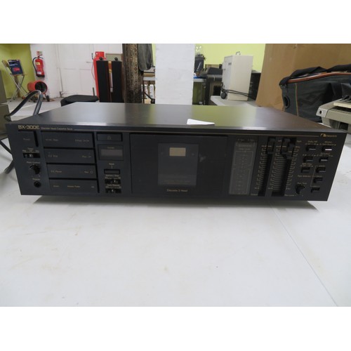 204 - Nakamichi BX-300E stereo cassette deck player with manual