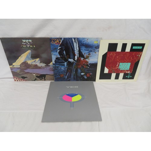 255 - Small collection of YES LPs - Drama (K50736), Tormato (K50518), Love Will Find a way (A9449T) and 90... 