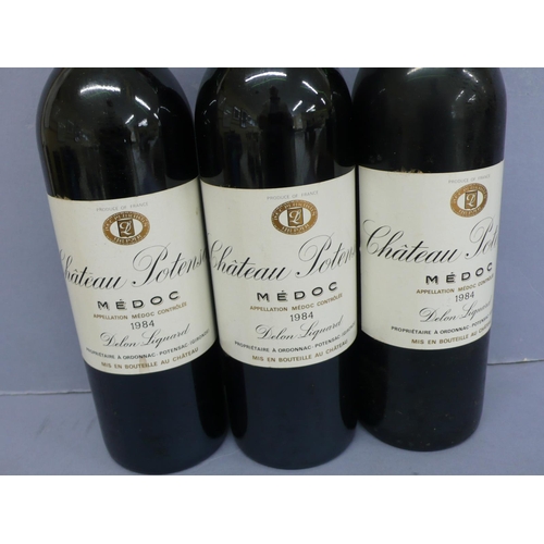 144 - Sixteen bottles 1984 Chateau Potensac-Medoc, ullage bottom of neck