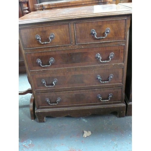 161 - Pair of small reproduction chests of drawers, width 25ins