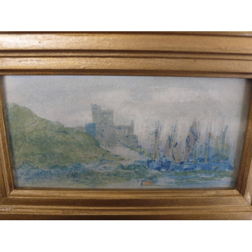 269 - John Millar Nicholson, In Peel, watercolour, signed and dated 1873, 2.5x5ins