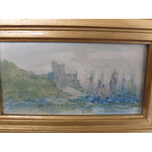 269 - John Millar Nicholson, In Peel, watercolour, signed and dated 1873, 2.5x5ins