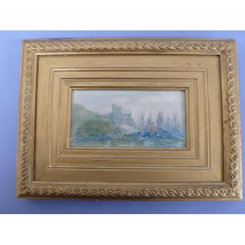 269 - John Millar Nicholson, In Peel, watercolour, signed and dated 1873, 2.5x5ins