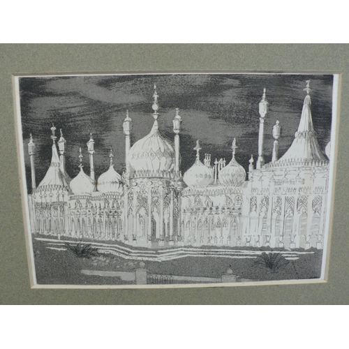 39 - John Piper 1903-1992, The Royal Pavilion, Brighton, etching and aquatint, unsigned from Folio Fine A... 