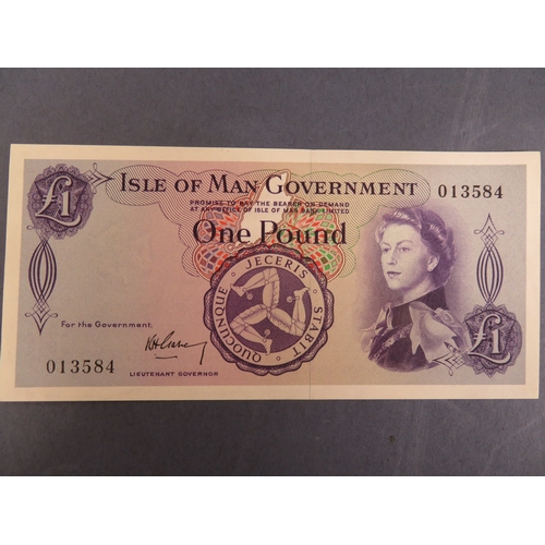 Isle of Man Government a collection of various Bank Notes in good ...