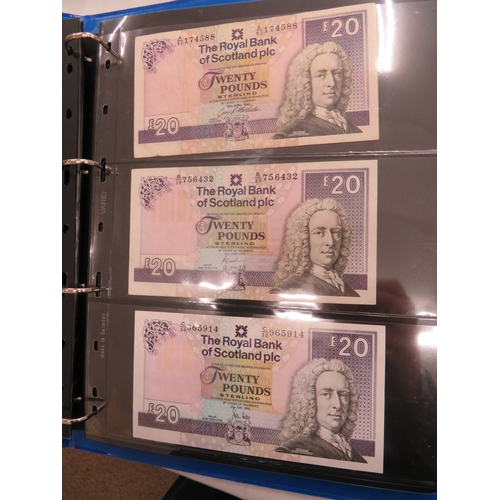 A folder of numerous Scotland, Ireland, Northern Ireland, Jersey and ...