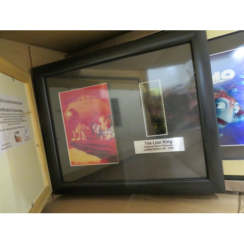 Eight framed Limited Edition presentation film cells, all Disney