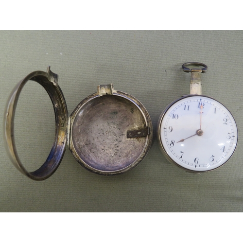George III silver pair cased pocketwatch maker Smith of Alfreton No ...