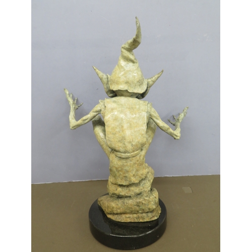 David Goode, Isabel's Goblin, cold painted bronze, signed and dated ...
