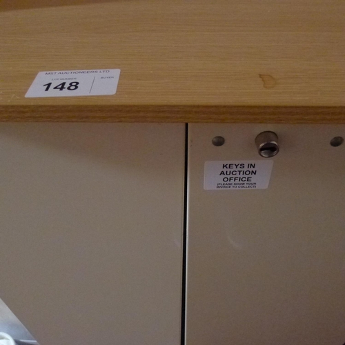 148 - A Bristol Maid two door locking drugs trolley, key is with auction staff (located in room 46)