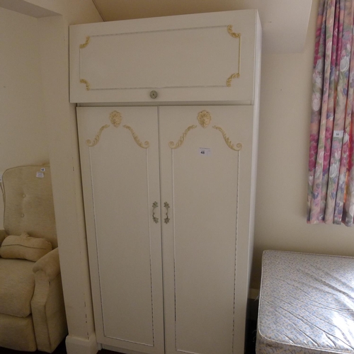 48 - A quantity of miscellaneous general bedroom furniture including; a single bed, a wardrobe, 3 chests ... 