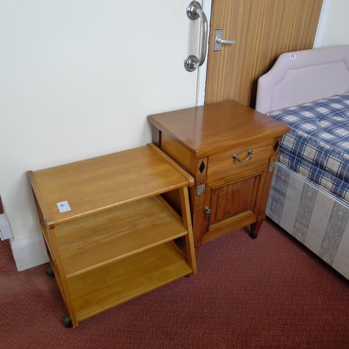 58 - A quantity of misc general bedroom furniture including; a single bed with mattress, two chests of dr... 