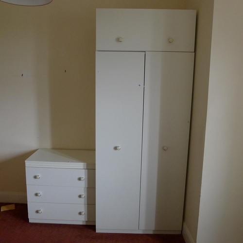 6 - A quantity of miscellaneous general bedroom furniture including wardrobe chest of drawers single bed... 