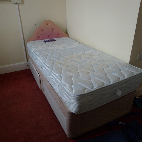 96 - A quantity of miscellaneous a general bedroom furniture including; a single bed with mattress, wardr... 