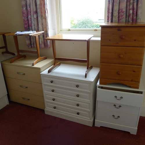 96 - A quantity of miscellaneous a general bedroom furniture including; a single bed with mattress, wardr... 