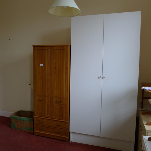 96 - A quantity of miscellaneous a general bedroom furniture including; a single bed with mattress, wardr... 