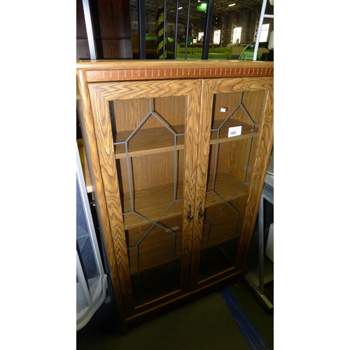 100 - 1 wood effect display cabinet