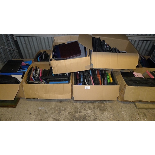 139 - A large quantity of various tablet and other cases