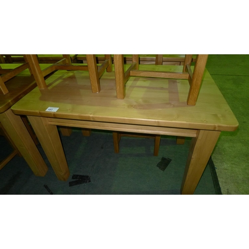 181 - 1 small pine table approx 1.2m x 77cm